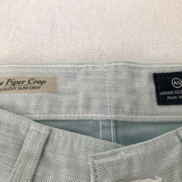 Light blue Slouchy Slim Cropped Jeans - Picture 3 of 4